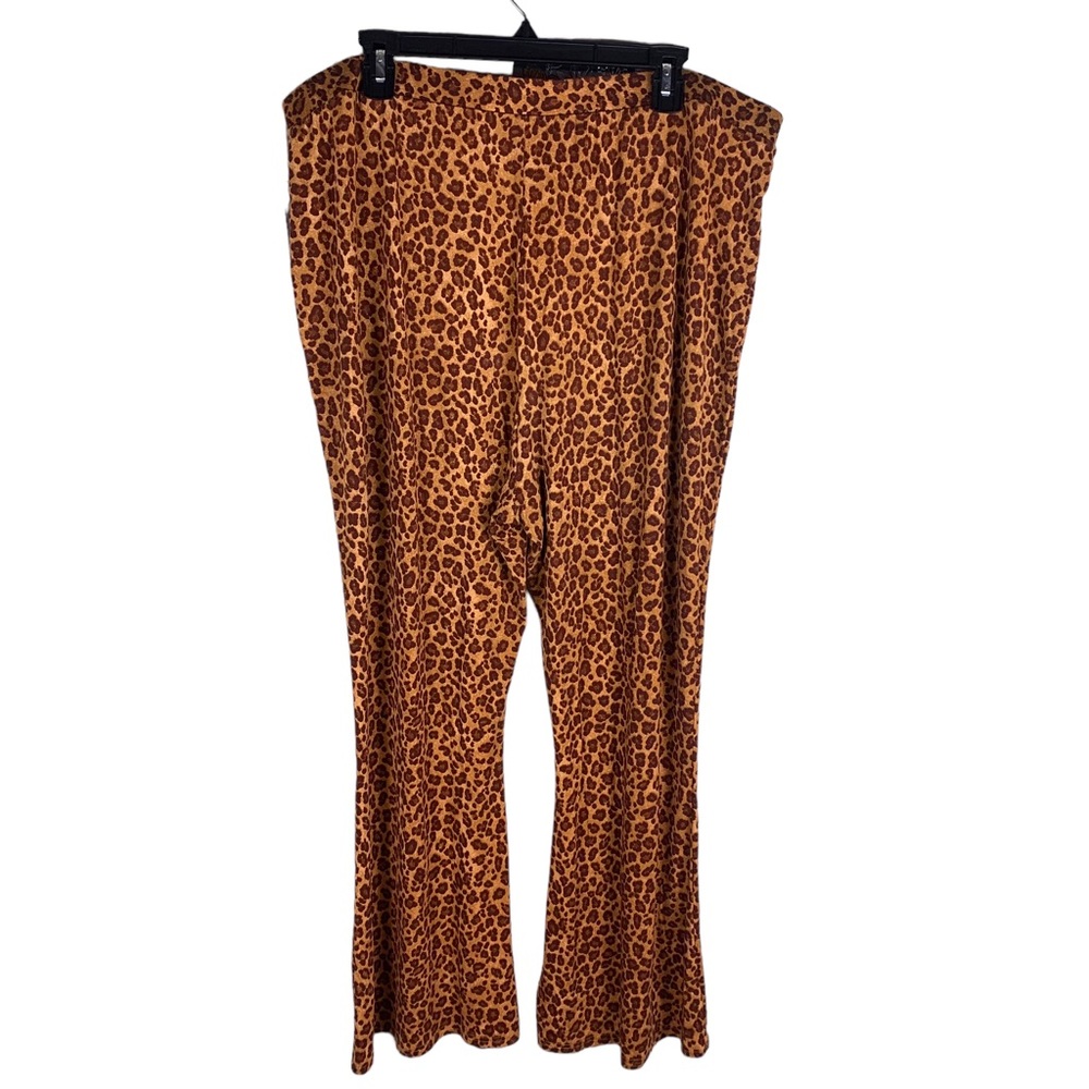 Nordstrom BP Leopard Print Stretch Flared Leg Pants Sz 2X